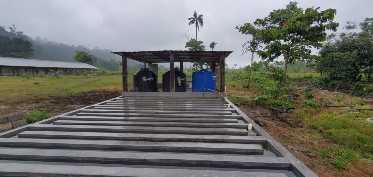 Planta potabilizadora de agua para pollos en granja Dorado